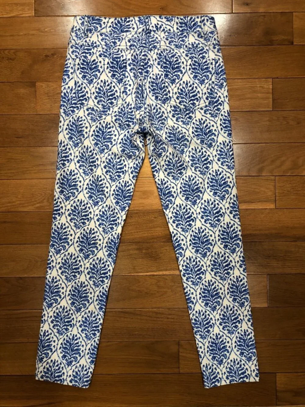 J McLaughlin Lexi Stretch Cotton Blend Skinny Jeans Artistic Coastal Chic Sz 2